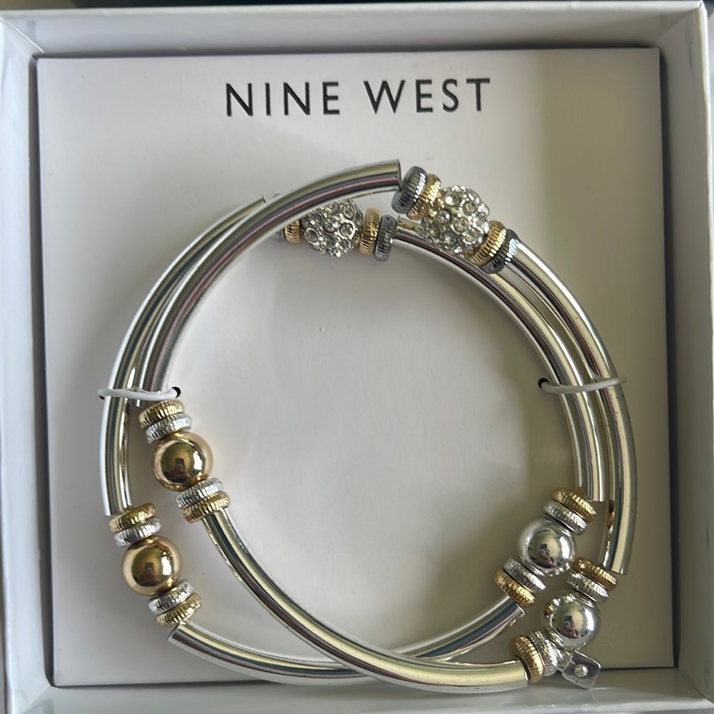 Nine West silver bracelet (set of 2)